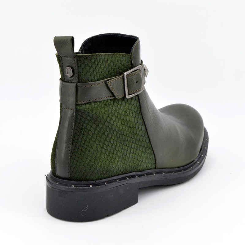 Comprar 66505 - Botin verde - Zapatos D'Garry