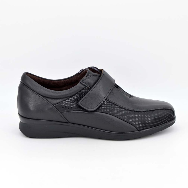 Comprar 6303 - Pitillos Zapato velcro y lycra Negro online Zapatos D'Garry