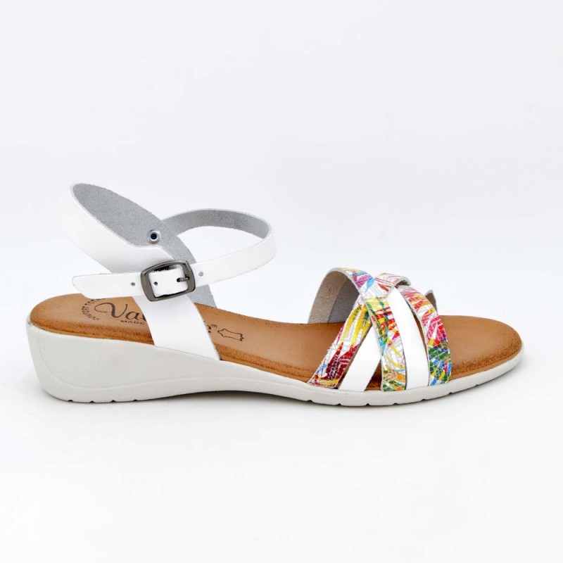 Comprar 7152 - Valerias Sandalia Piel Blanco online - Zapatos D'Garry