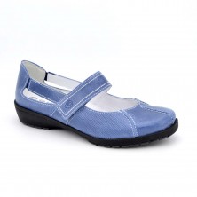 3429 - Suave Zapato merceditas piel Azul 