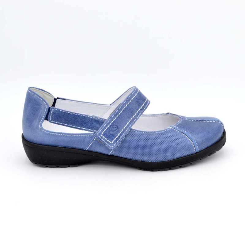 Comprar 3429 - Suave Zapato merceditas piel Azul online - Zapatos