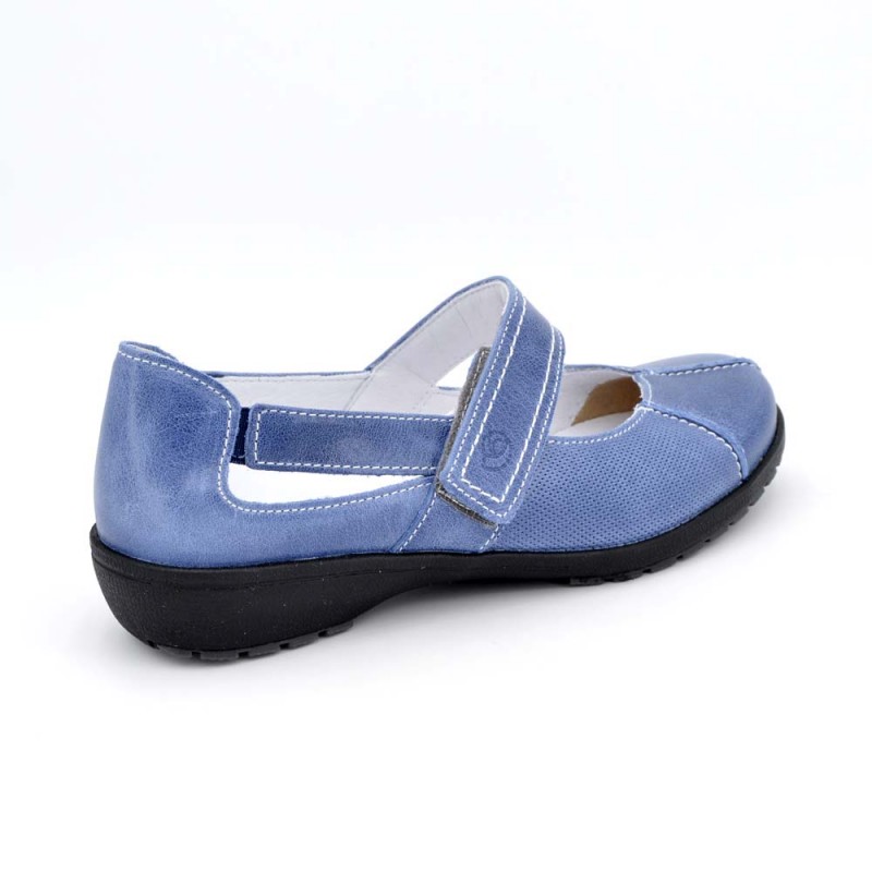 Desempacando foso Inclinarse Comprar 3429 - Suave Zapato merceditas piel Azul online - Zapatos D'Garry
