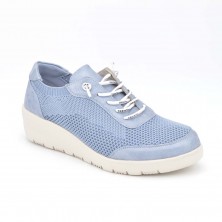 3950 - Treintas Zapato cuña azul